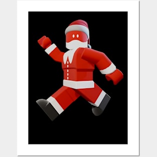 Roblox Noob T-Pose Xmas Santa Posters and Art